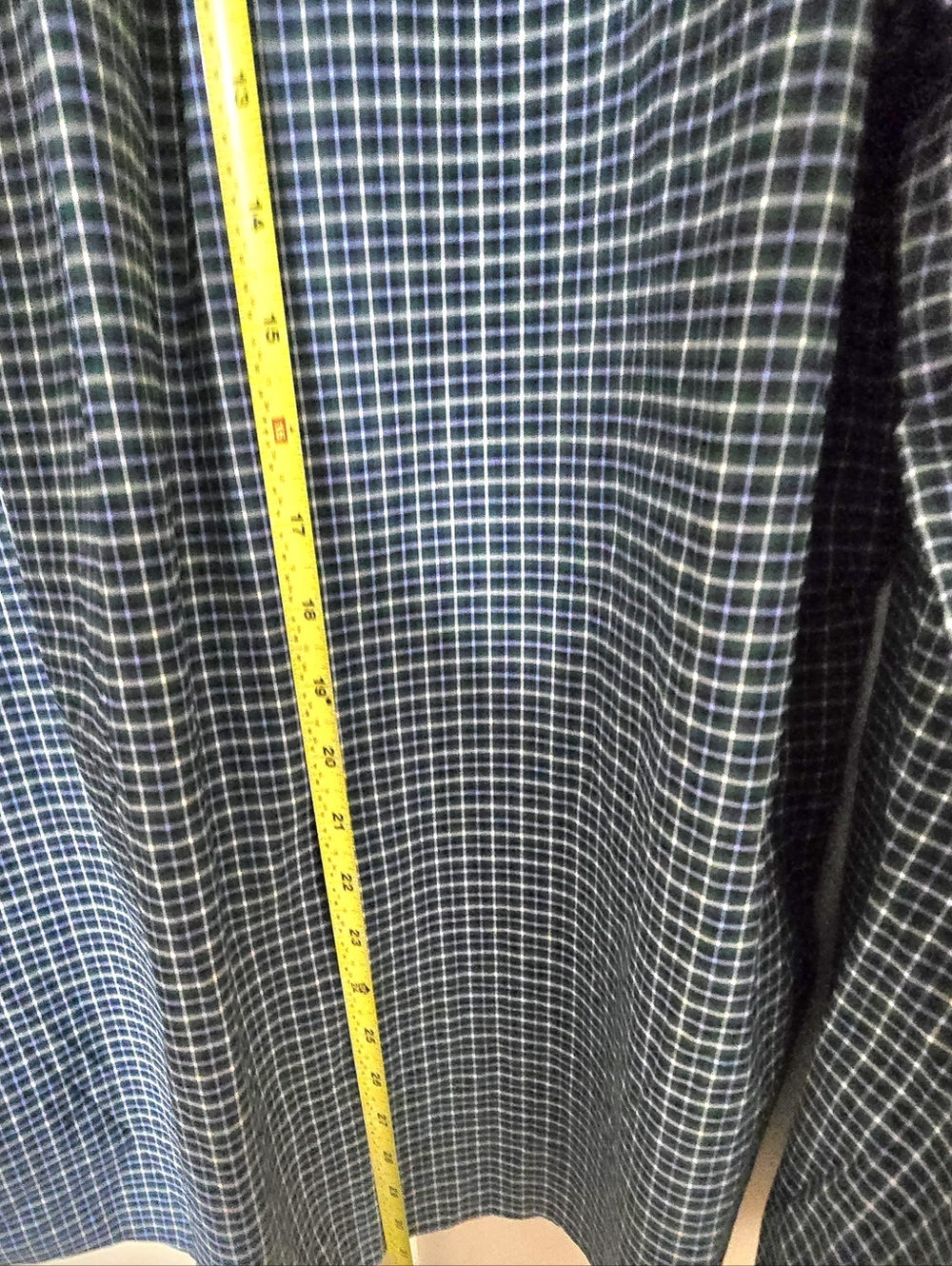 Brooks Brothers Shirt Mens Size XL Blue Green Plaid Nylon Stretch Button Up NWT. - Picture 8 of 16